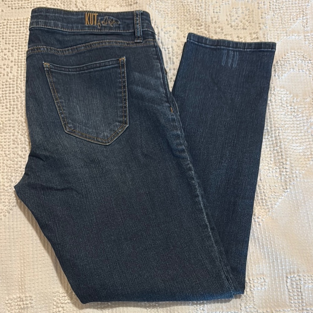 Kut from the Kloth Dark Wash Denim Jeans Katy Boyfriend size 8